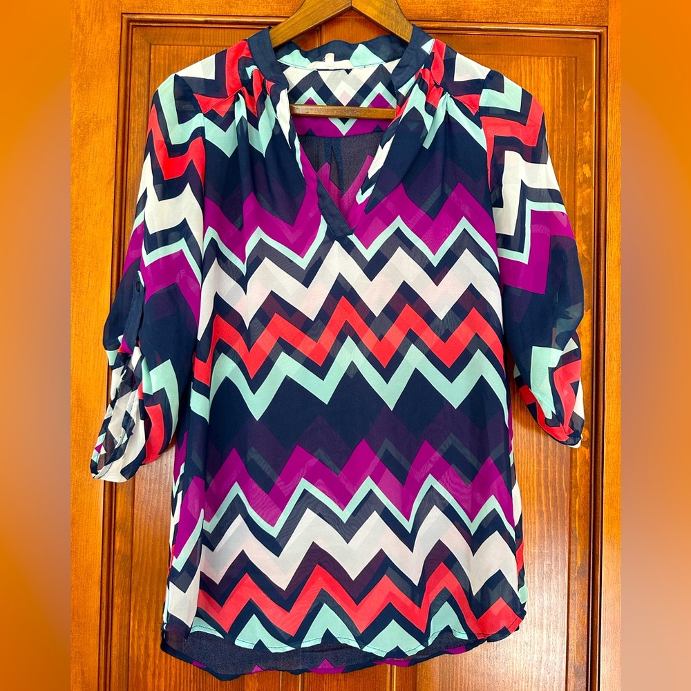 Women’s Sheer Quarter Length Shirt